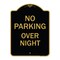 Signmission No Parking Overnight Parking Sign, Black & Gold Aluminum Sign, 18" x 24", BG-1824-23680 A-DES-BG-1824-23680 - alternate 1
